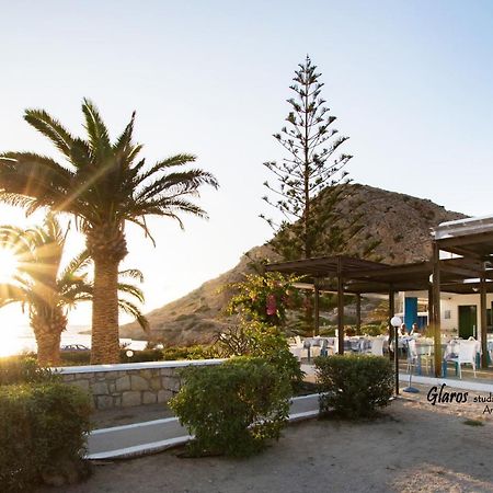 Apartamento Glaros Luxury Studio On The Beach Arkasa Exterior foto